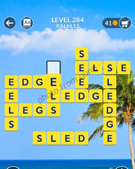 Wordscapes Level 284, Palm 12.